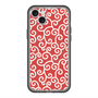 スリムプロテクションプレミアムケース with MagSafe［ 唐草模様 - Red ］