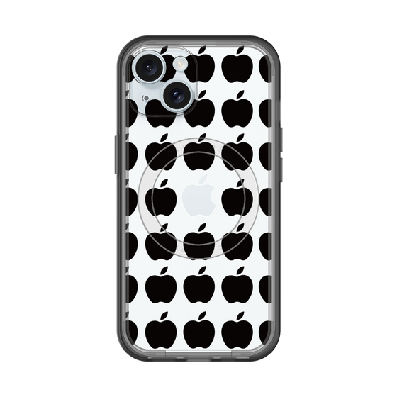 スリムプロテクションプレミアムケース with MagSafe［ Apple - Black ］