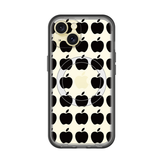 スリムプロテクションプレミアムケース with MagSafe［ Apple - Black ］