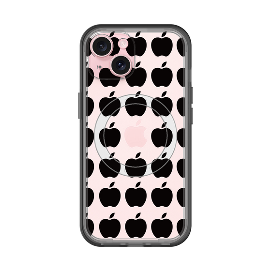 スリムプロテクションプレミアムケース with MagSafe［ Apple - Black ］