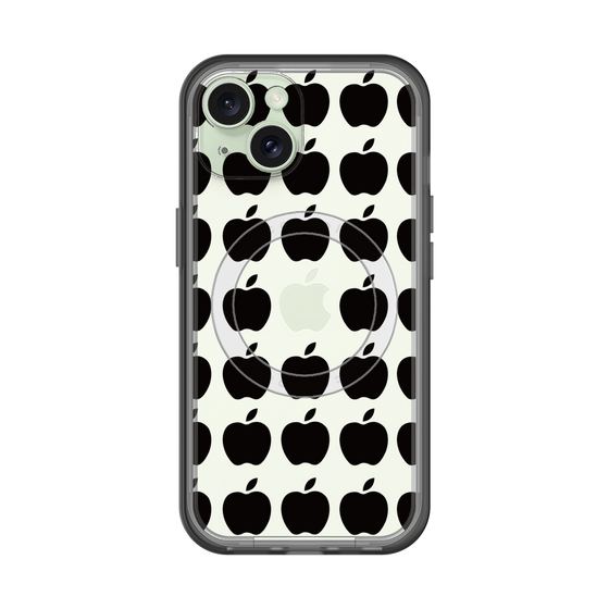スリムプロテクションプレミアムケース with MagSafe［ Apple - Black ］