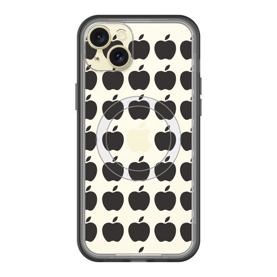 スリムプロテクションプレミアムケース with MagSafe［ Apple - Black ］