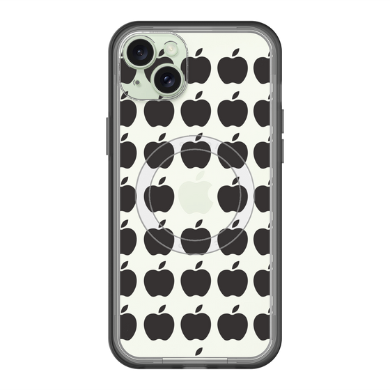 スリムプロテクションプレミアムケース with MagSafe［ Apple - Black ］