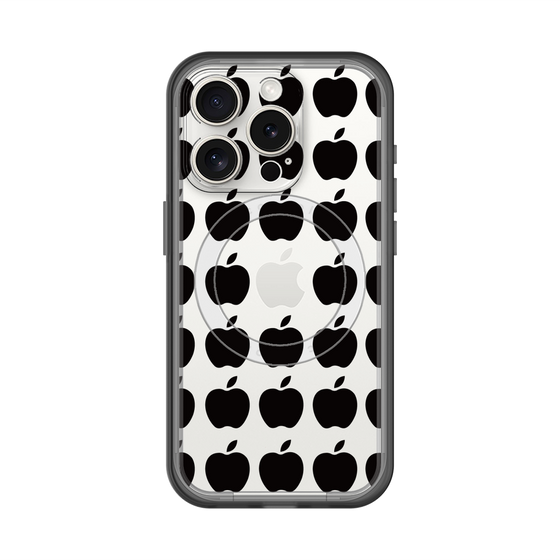 スリムプロテクションプレミアムケース with MagSafe［ Apple - Black ］