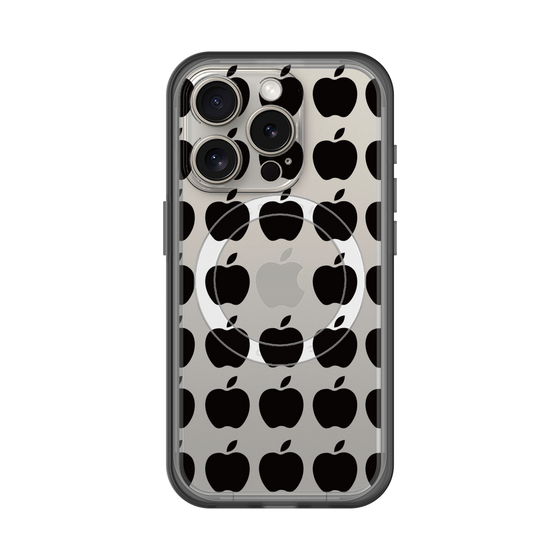 スリムプロテクションプレミアムケース with MagSafe［ Apple - Black ］