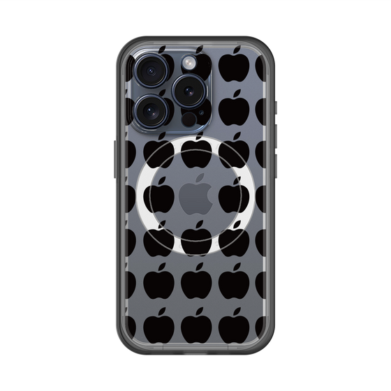 スリムプロテクションプレミアムケース with MagSafe［ Apple - Black ］