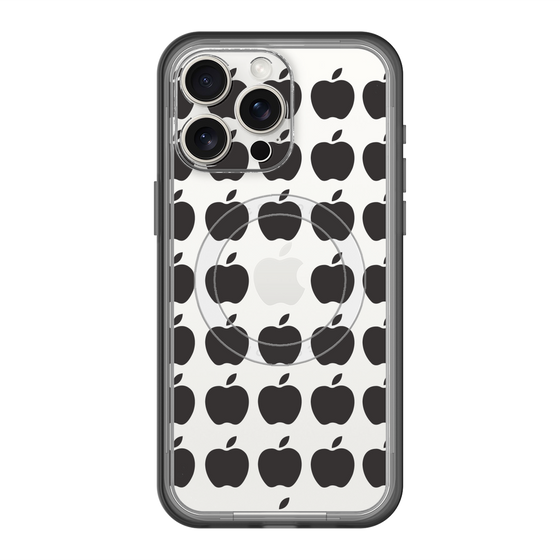 スリムプロテクションプレミアムケース with MagSafe［ Apple - Black ］