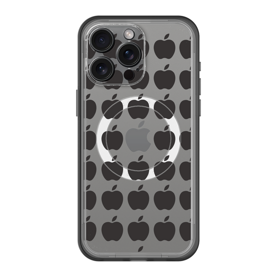 スリムプロテクションプレミアムケース with MagSafe［ Apple - Black ］