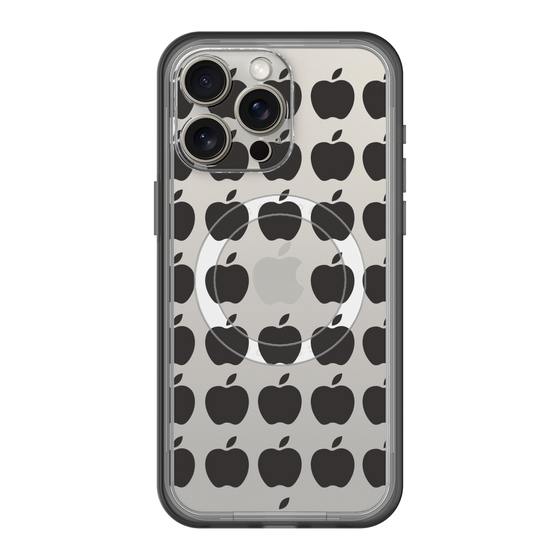 スリムプロテクションプレミアムケース with MagSafe［ Apple - Black ］