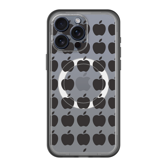 スリムプロテクションプレミアムケース with MagSafe［ Apple - Black ］