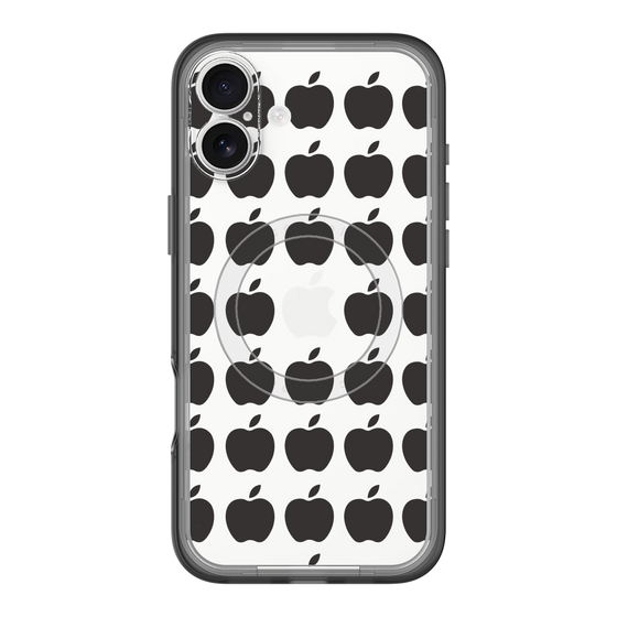 スリムプロテクションプレミアムケース with MagSafe［ Apple - Black ］