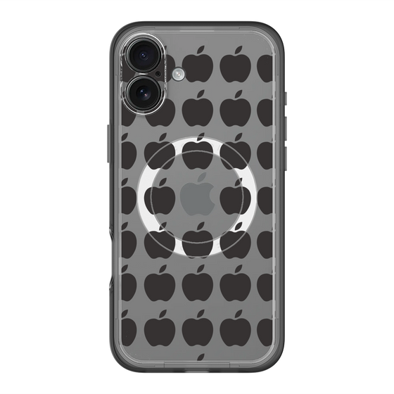 スリムプロテクションプレミアムケース with MagSafe［ Apple - Black ］