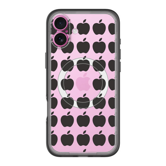 スリムプロテクションプレミアムケース with MagSafe［ Apple - Black ］