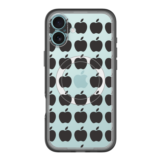 スリムプロテクションプレミアムケース with MagSafe［ Apple - Black ］