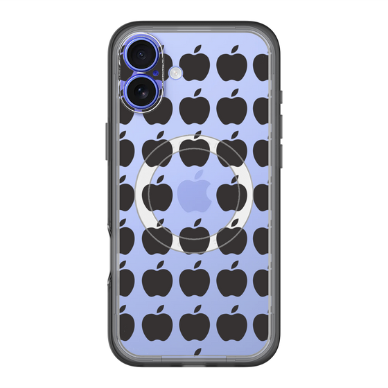 スリムプロテクションプレミアムケース with MagSafe［ Apple - Black ］