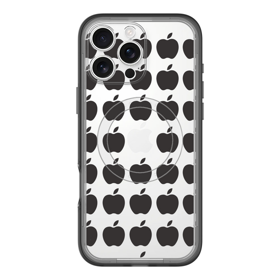 スリムプロテクションプレミアムケース with MagSafe［ Apple - Black ］