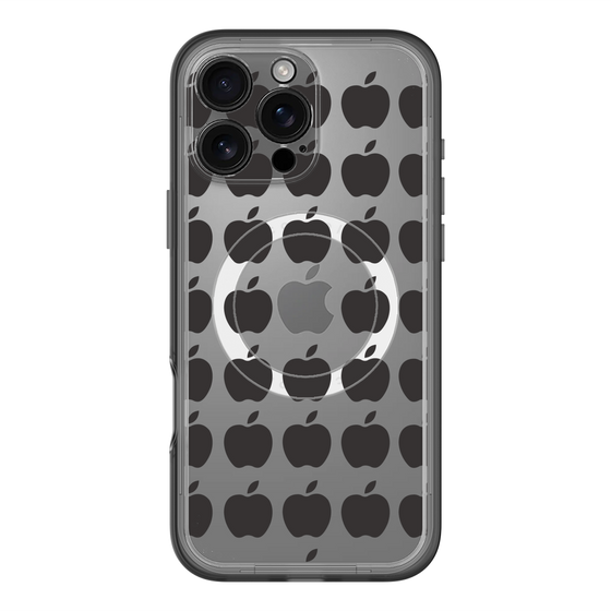 スリムプロテクションプレミアムケース with MagSafe［ Apple - Black ］