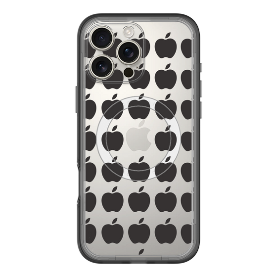 スリムプロテクションプレミアムケース with MagSafe［ Apple - Black ］