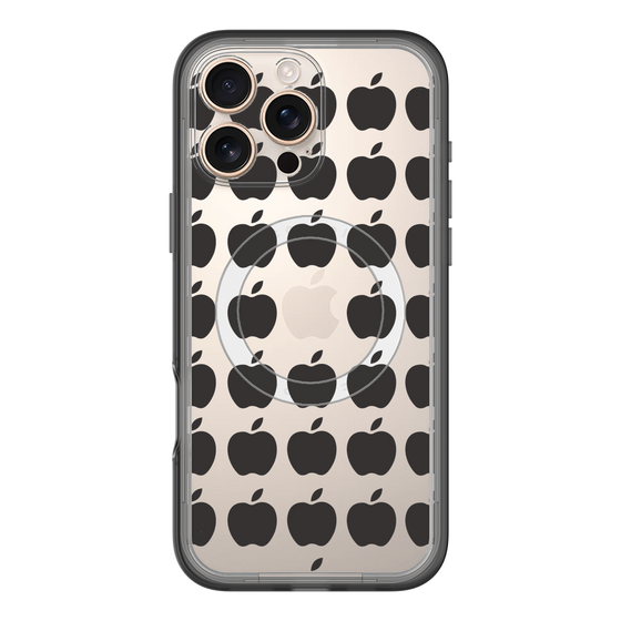 スリムプロテクションプレミアムケース with MagSafe［ Apple - Black ］