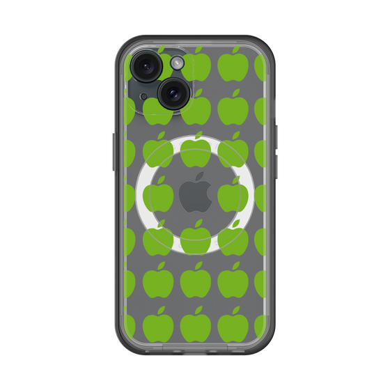 スリムプロテクションプレミアムケース with MagSafe［ Apple - Green ］