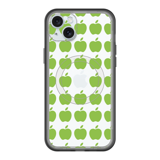 スリムプロテクションプレミアムケース with MagSafe［ Apple - Green ］