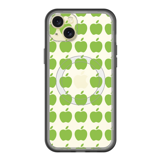 スリムプロテクションプレミアムケース with MagSafe［ Apple - Green ］