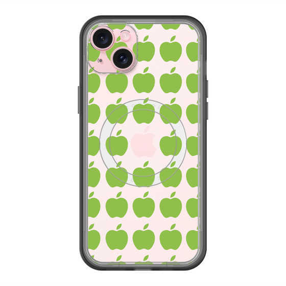 スリムプロテクションプレミアムケース with MagSafe［ Apple - Green ］