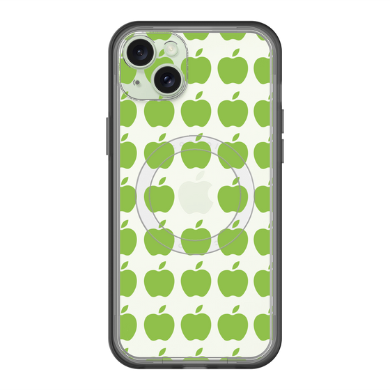 スリムプロテクションプレミアムケース with MagSafe［ Apple - Green ］