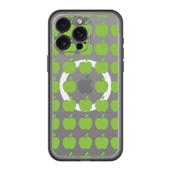 スリムプロテクションプレミアムケース with MagSafe［ Apple - Green ］