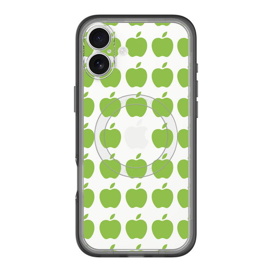 スリムプロテクションプレミアムケース with MagSafe［ Apple - Green ］