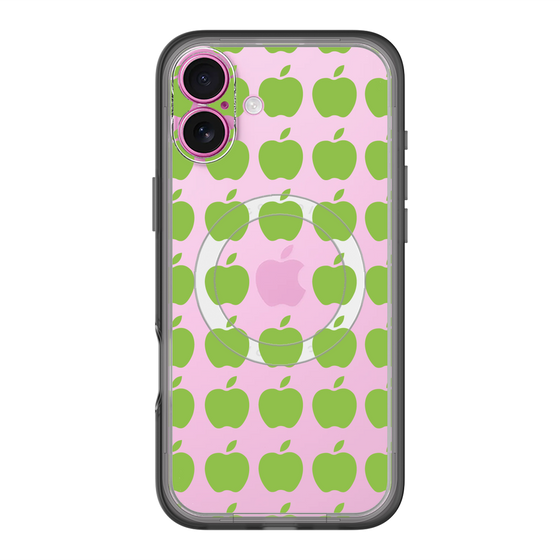 スリムプロテクションプレミアムケース with MagSafe［ Apple - Green ］