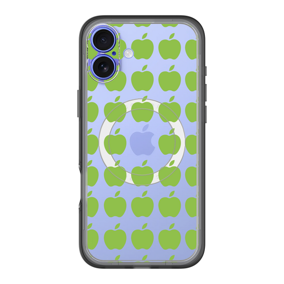 スリムプロテクションプレミアムケース with MagSafe［ Apple - Green ］