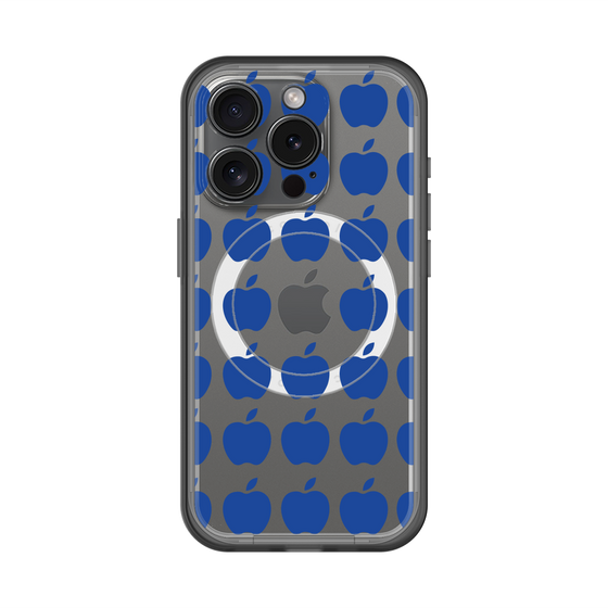 スリムプロテクションプレミアムケース with MagSafe［ Apple - Blue ］