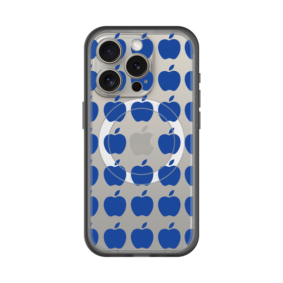 スリムプロテクションプレミアムケース with MagSafe［ Apple - Blue ］