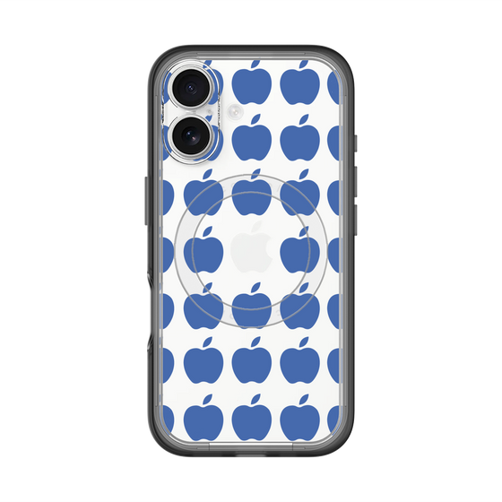 スリムプロテクションプレミアムケース with MagSafe［ Apple - Blue ］