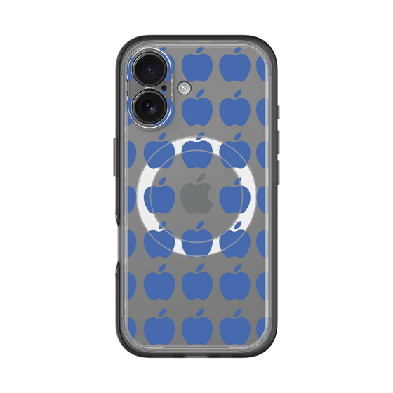 スリムプロテクションプレミアムケース with MagSafe［ Apple - Blue ］