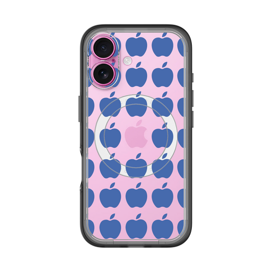 スリムプロテクションプレミアムケース with MagSafe［ Apple - Blue ］