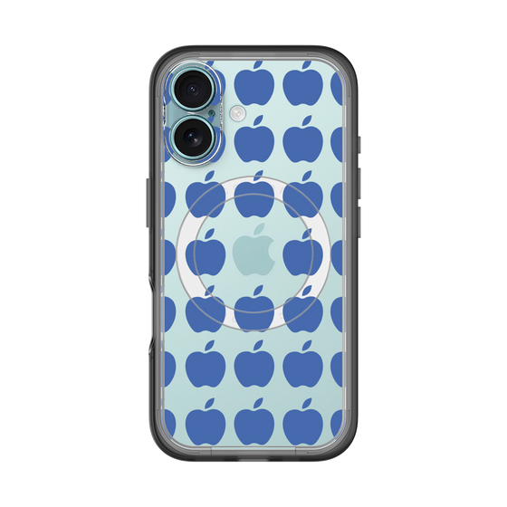 スリムプロテクションプレミアムケース with MagSafe［ Apple - Blue ］