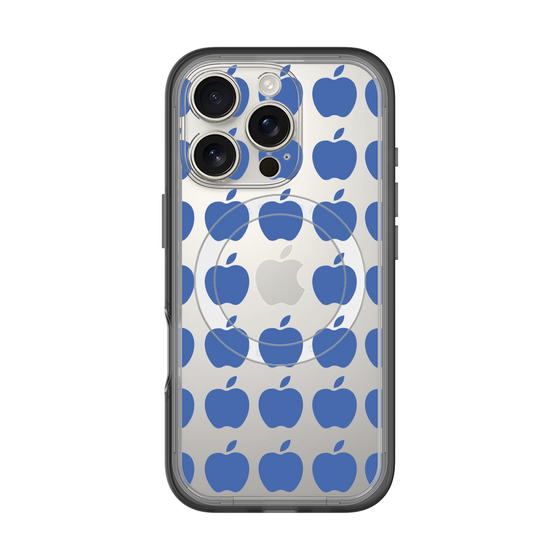 スリムプロテクションプレミアムケース with MagSafe［ Apple - Blue ］