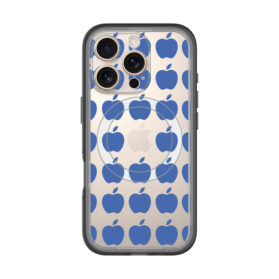スリムプロテクションプレミアムケース with MagSafe［ Apple - Blue ］