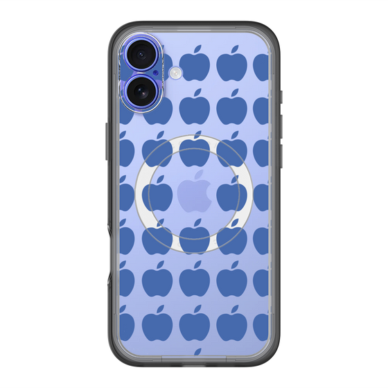スリムプロテクションプレミアムケース with MagSafe［ Apple - Blue ］