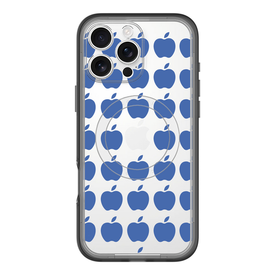 スリムプロテクションプレミアムケース with MagSafe［ Apple - Blue ］