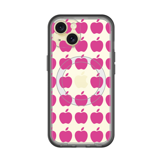 スリムプロテクションプレミアムケース with MagSafe［ Apple - Pink ］