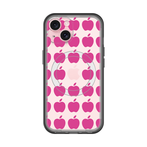 スリムプロテクションプレミアムケース with MagSafe［ Apple - Pink ］