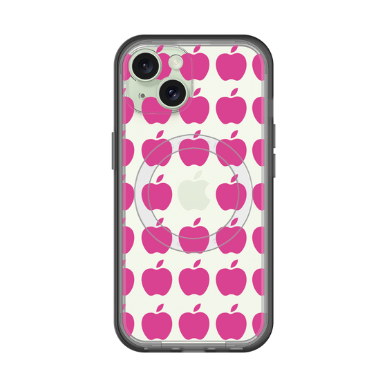 スリムプロテクションプレミアムケース with MagSafe［ Apple - Pink ］