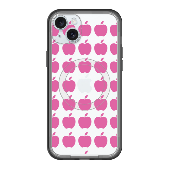 スリムプロテクションプレミアムケース with MagSafe［ Apple - Pink ］