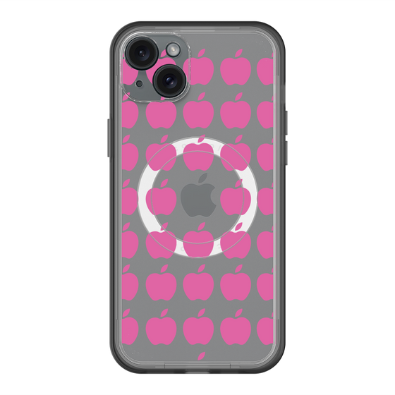 スリムプロテクションプレミアムケース with MagSafe［ Apple - Pink ］