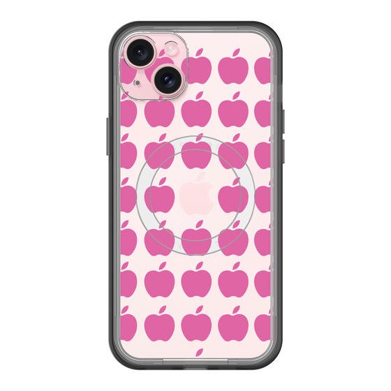 スリムプロテクションプレミアムケース with MagSafe［ Apple - Pink ］