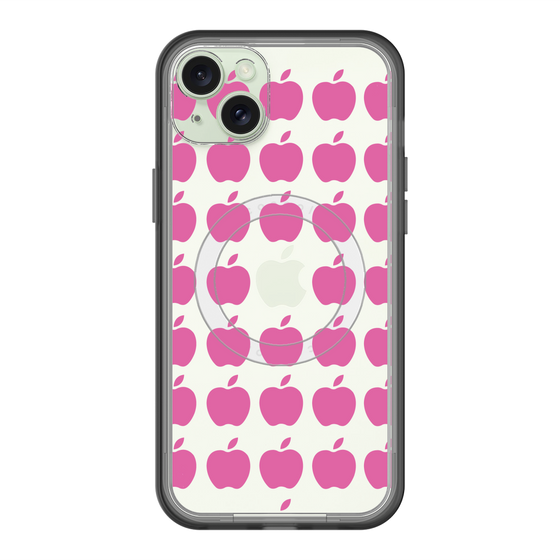 スリムプロテクションプレミアムケース with MagSafe［ Apple - Pink ］