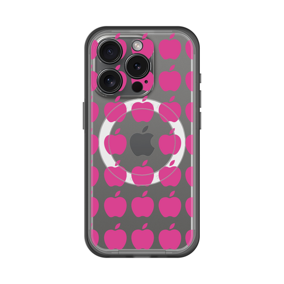 スリムプロテクションプレミアムケース with MagSafe［ Apple - Pink ］